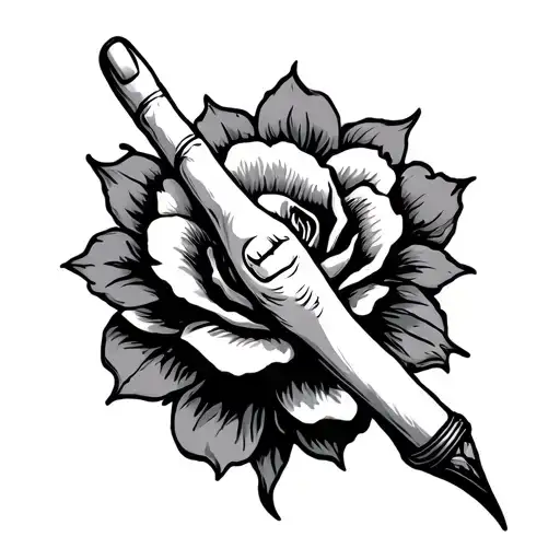 middle finger tattoo tattoo design idea