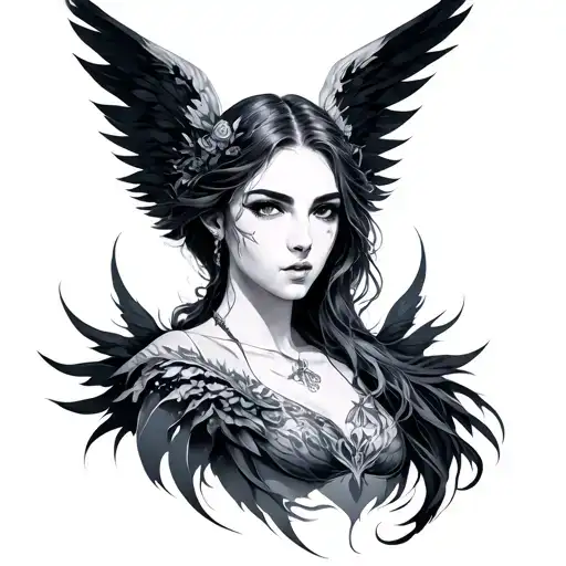 Uriel tattoo design idea