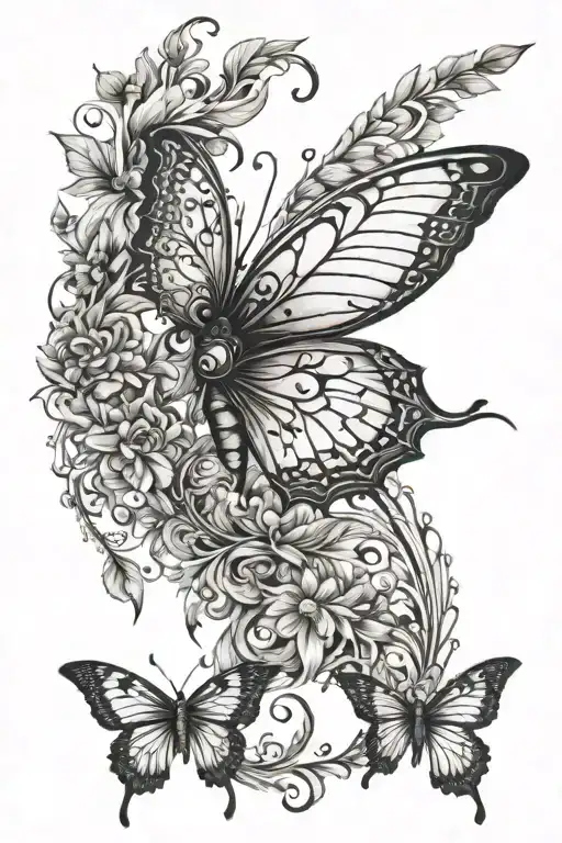 it is the art of metamorphosis, it is a dark art tattoo tattoo design idea