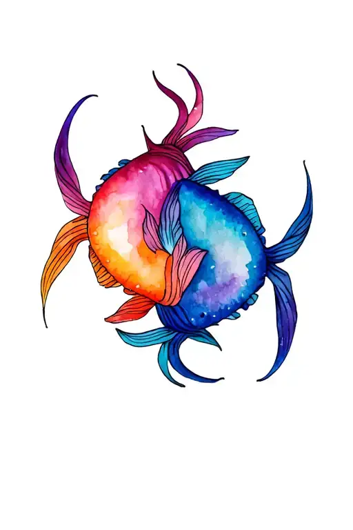 Taurus And Pisces tattoo design idea