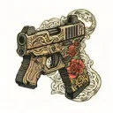 Glock with switch  tattoo design idea