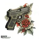 Glock with switch  tattoo design idea