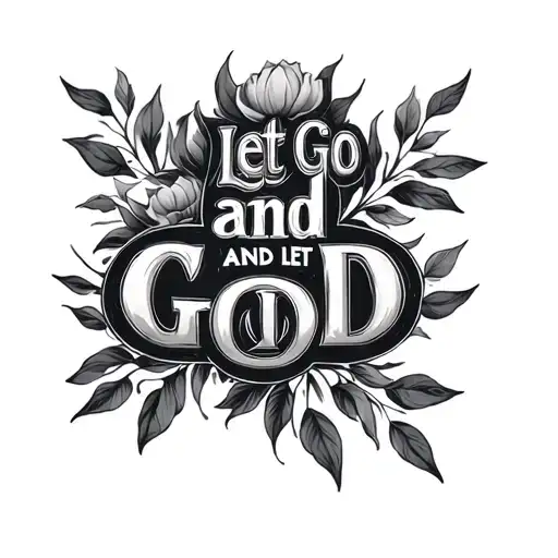 Let Go And Let God tattoo design idea