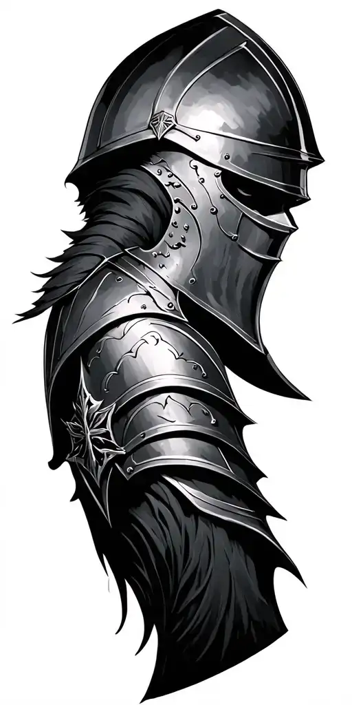 knight tattoo design idea