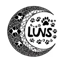 "Luns" crescent moon with paw print  tattoo design idea
