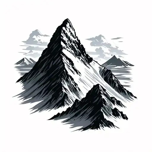 Kilimanjaro mountain tattoo design idea