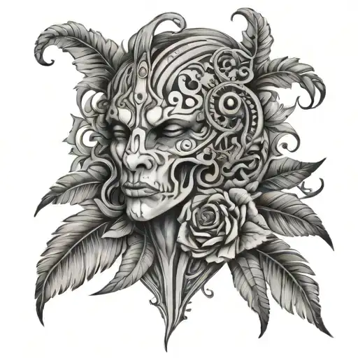 jormungander tattoo design idea