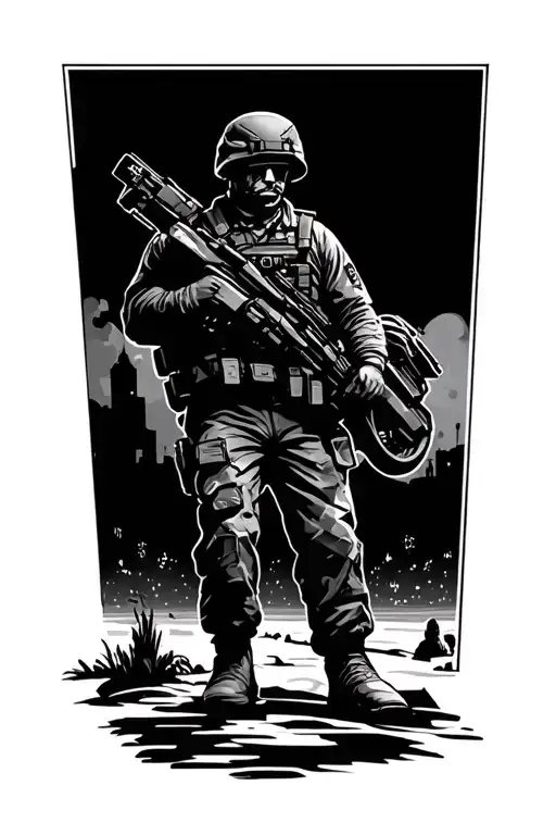 army , transportation  tattoo design idea