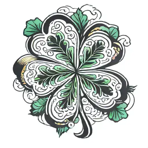 shamrock tattoo design idea