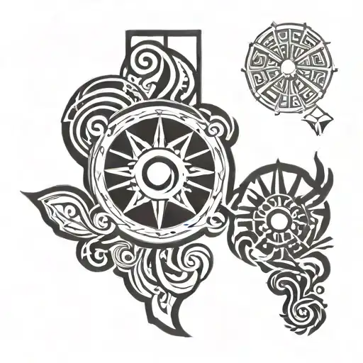 Texas Illinois Colorado tattoo design idea