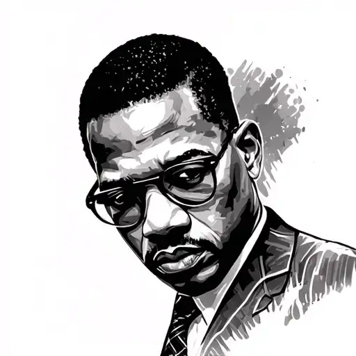Malcolm X tattoo design idea