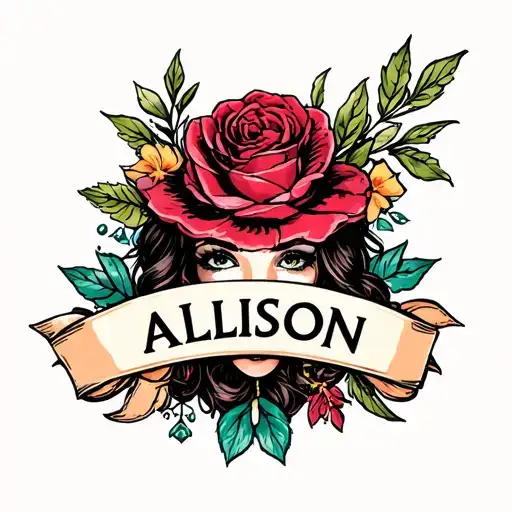 allison name tattoo tattoo design idea