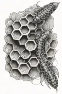 honeycomb sleeve tattoo tattoo design idea