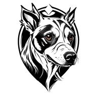Dog tattoo design idea