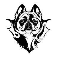 Dog tattoo design idea