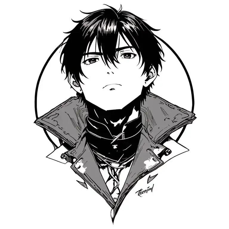 levi Ackerman attack on titan tattoo design idea