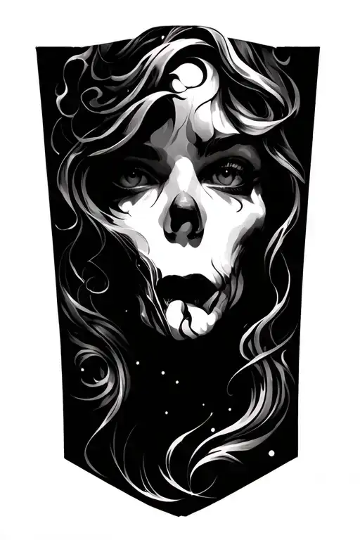 unique blackout fore arm tattoo tattoo design idea