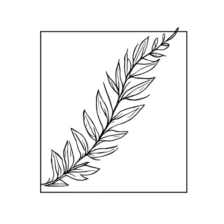 Laurel leaf around the forearm tattoo tattoo design idea