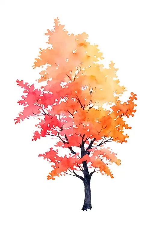 Burning Bush tattoo design idea