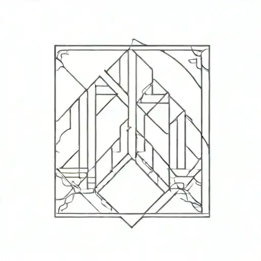 art deco tattoo design idea