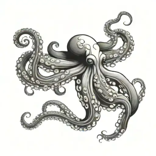 Japanese octopus tattoo design idea