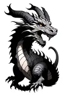 Aries dragon tattoo design idea