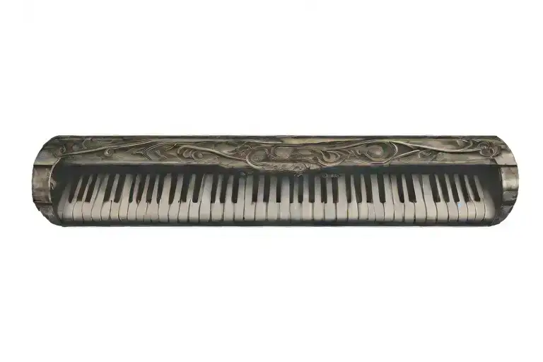 Piano tattoo design idea