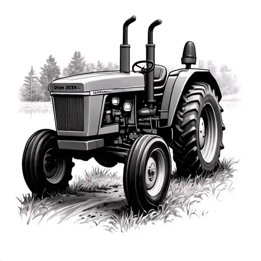 John Deere tractor tattoo design idea