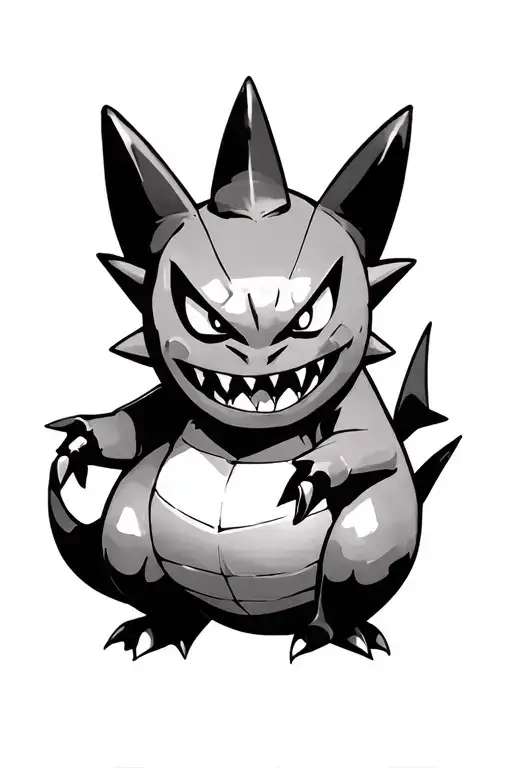 Pokemon Gengar tattoo design idea