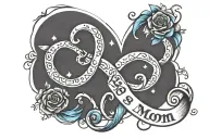 so mom tattoo for kids with infinity sign ELLI JO & BRECKER LEE CHARLES I LOVE YOU INFINITY AND BEYOND with the #328  tattoo design idea