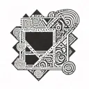 nazca lines tattoo design idea