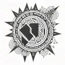 nazca lines tattoo design idea