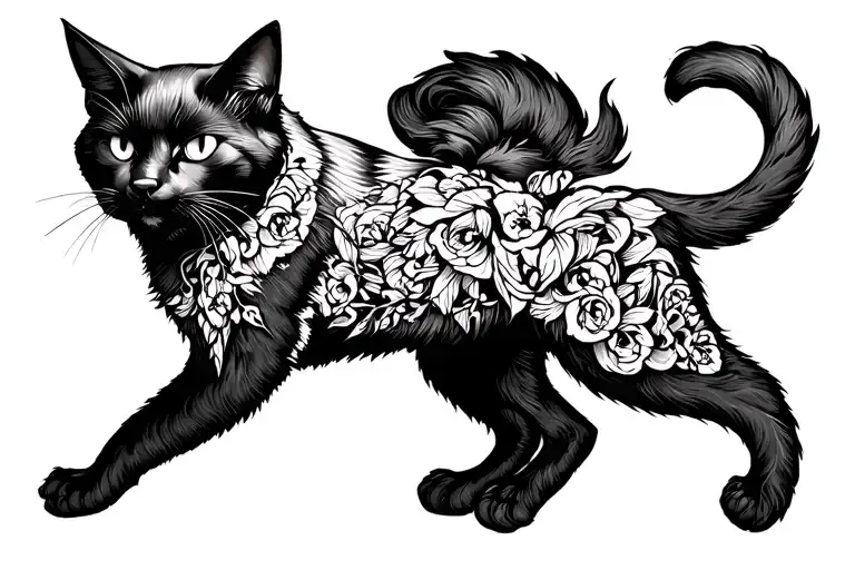 hellcat tattoo design idea