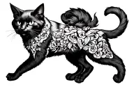 hellcat tattoo design idea