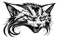 hellcat tattoo design idea