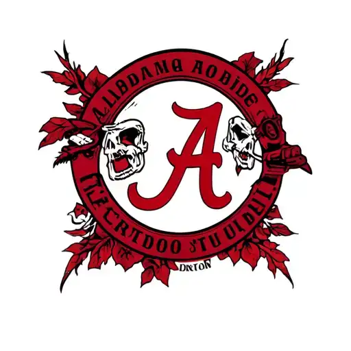 Alabama crimson tide tattoo design idea