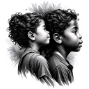 create matching tattoos for a mother and her son representing the life they fought together and all the challenges in li tattoo design idea