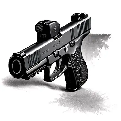 Pistol Glock 17, Revolver Taurus, Winchester Defender1300, Howa M1500 Varmint Heavy Barel with compensator, rifle K98, tattoo design idea