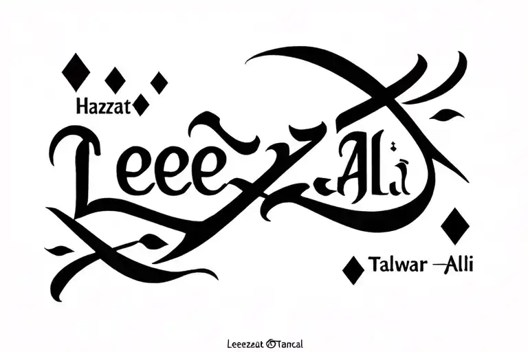 "LeeZee" Hazrat Ali Talwar on the downside of the Alphabets tattoo design idea