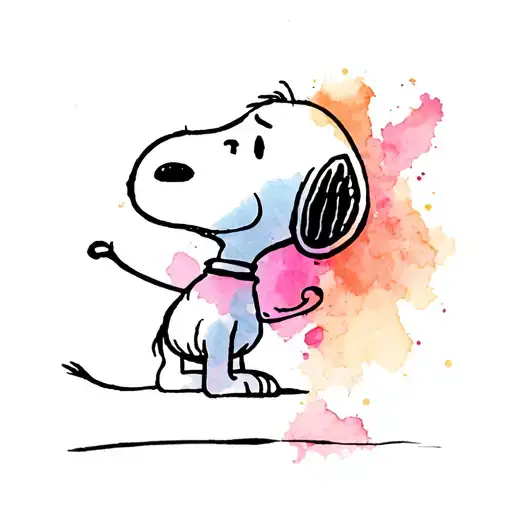 Snoopy tattoo design idea