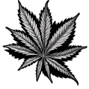 Marijuana Leaf tattoo design idea