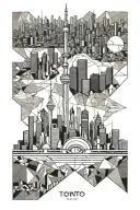 Toronto Skyline tattoo design idea