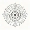 evil eye tattoo design idea