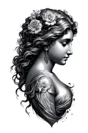 Venus tattoo design idea