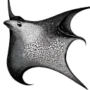 raie manta tattoo design idea