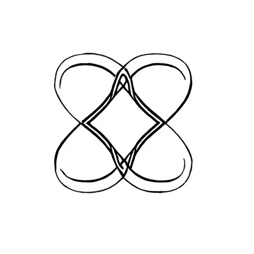 equal sign intertwined tattoo design idea