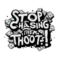 "Stop chasing them thots!" polo symbol hustling figure counting money tattoo design idea