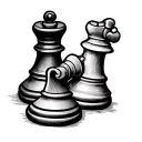 chess pieces tattoo design idea