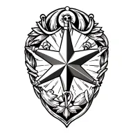 nautical star tattoo design idea