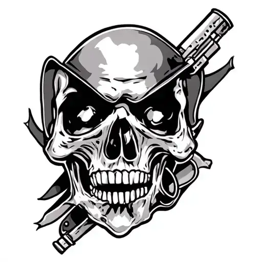 Gangster Old School tattoo design idea